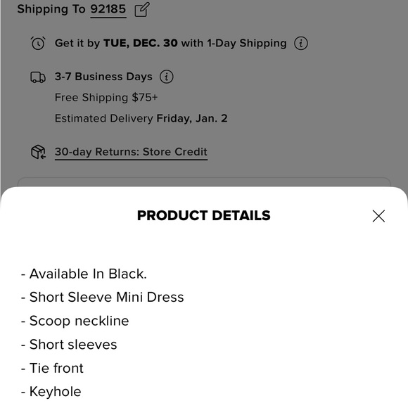 Fashion Nova Black and White Mini Dress - Picture 5 of 5